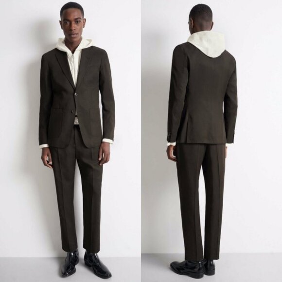 NWT Tiger of Sweden Federova Lyocell Twill Sports Jacket Blazer Chocolate Brown - Picture 1 of 14